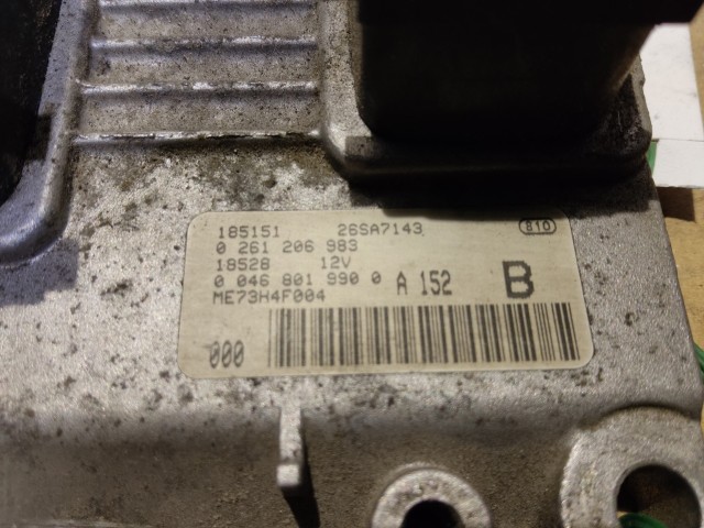 Fiat Brava 2000-2001 1,2 16v Centraline motore  Euro 3 , 0261206983 , 46801990