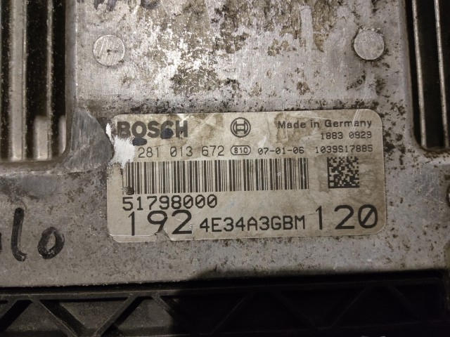 Fiat Stilo 2001-2007 Centraline motore usate  Bosch   