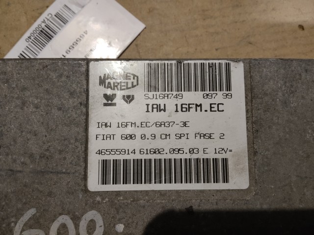 Fiat Seicento 1998-2010 Centraline motore usate  Magnetti Marelli   