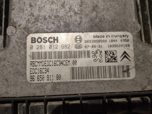 Peugeot Expert 2006-2016 Centraline motore usate  Bosch   