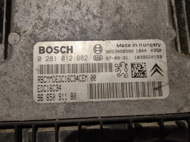 Peugeot Expert 2006-2016 Centraline motore usate  Bosch   