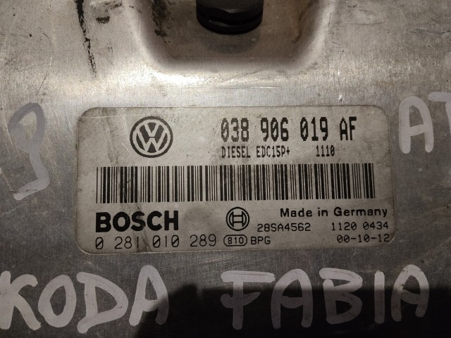 Skoda Fabia 1999-2007 Centraline motore usate  Bosch   