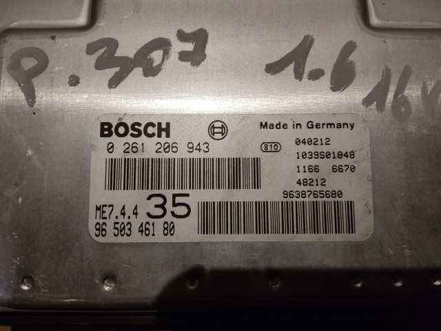 Peugeot 307 2000-2009 Centraline motore usate  Bosch   