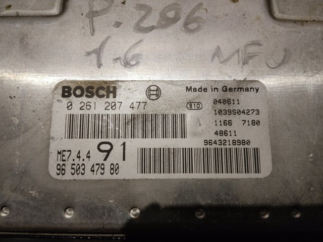 Peugeot 206 1998-2012 Centraline motore usate  Bosch   