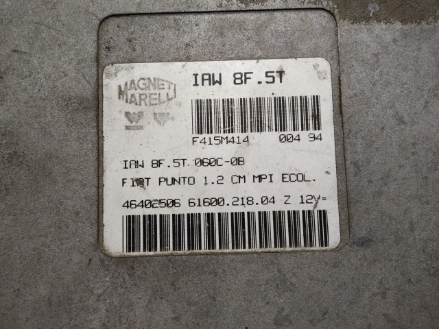 Fiat Punto I.  1993-1999 1993-1999 Centraline motore usate  Magnetti Marelli   