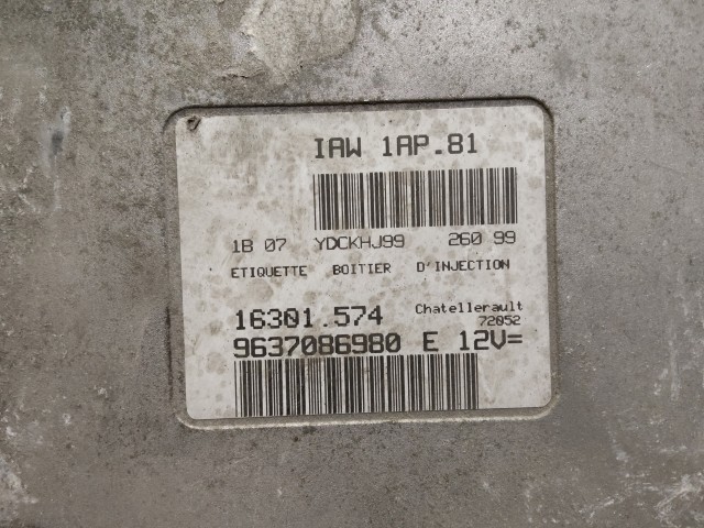 Peugeot 206 1998-2012 Centraline motore usate    