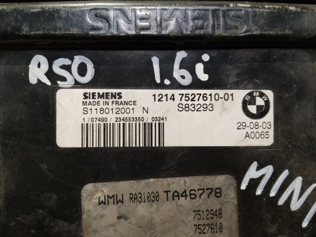 Mini R50 2004-2006 Centraline motore usate  Siemens   