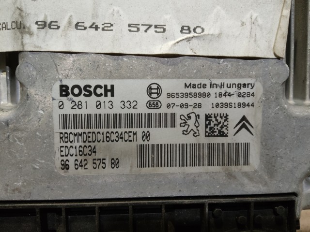 Citroen C4 2007 Centraline motore usate  Bosch   