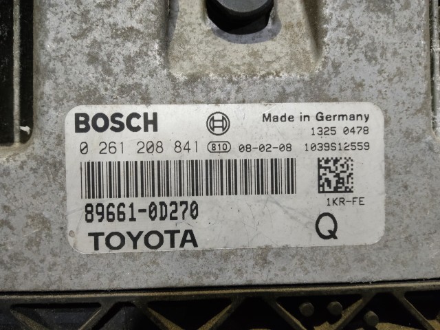 Toyota Yaris 2005-2010 Centraline motore usate  Bosch   